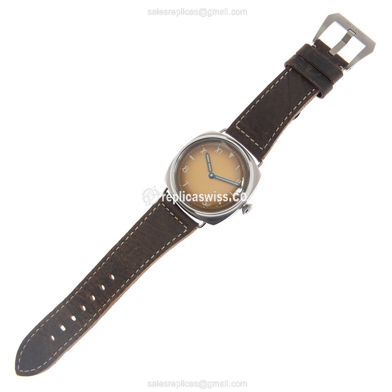 Panerai PAM00931 RADIOMIR - Manual Wind - Steel Case - Brown Dial - Brown Cowhide Strap - Buckle Clasp - View 2