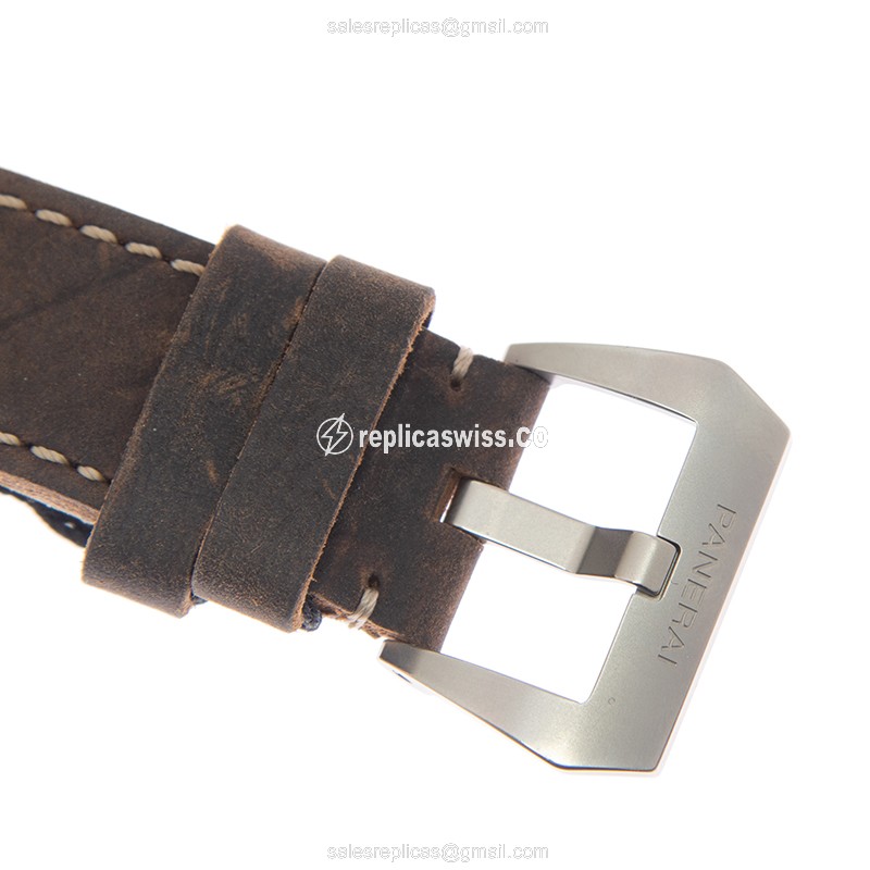 Panerai PAM00931 RADIOMIR - Manual Wind - Steel Case - Brown Dial - Brown Cowhide Strap - Buckle Clasp - View 4