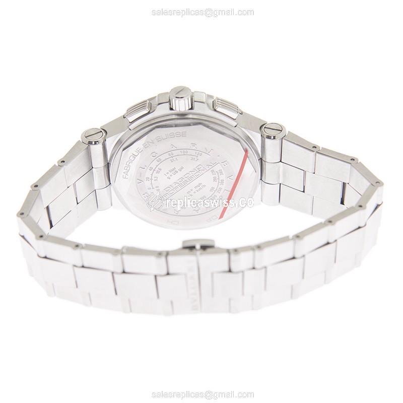 Bulgari Diagono Pro Replica - Automatic - Steel - Black Dial - Silver Strap - View 4