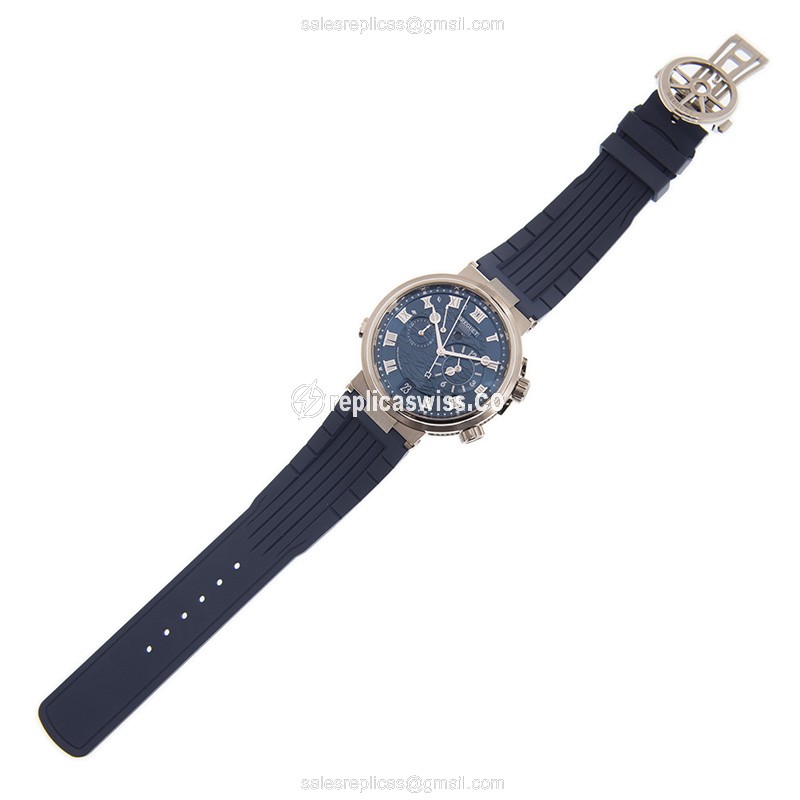 Breguet 5547BB/Y2/5ZU MARINE - Automatic - Steel Case - Blue Dial - Rubber Strap - View 2
