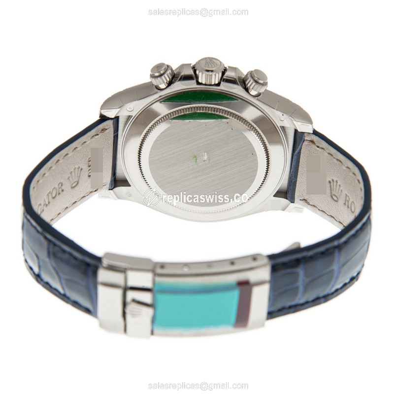 Rolex Daytona Replica - Sapphire Case - Blue Dial - Automatic - 18kt Gold - View 4