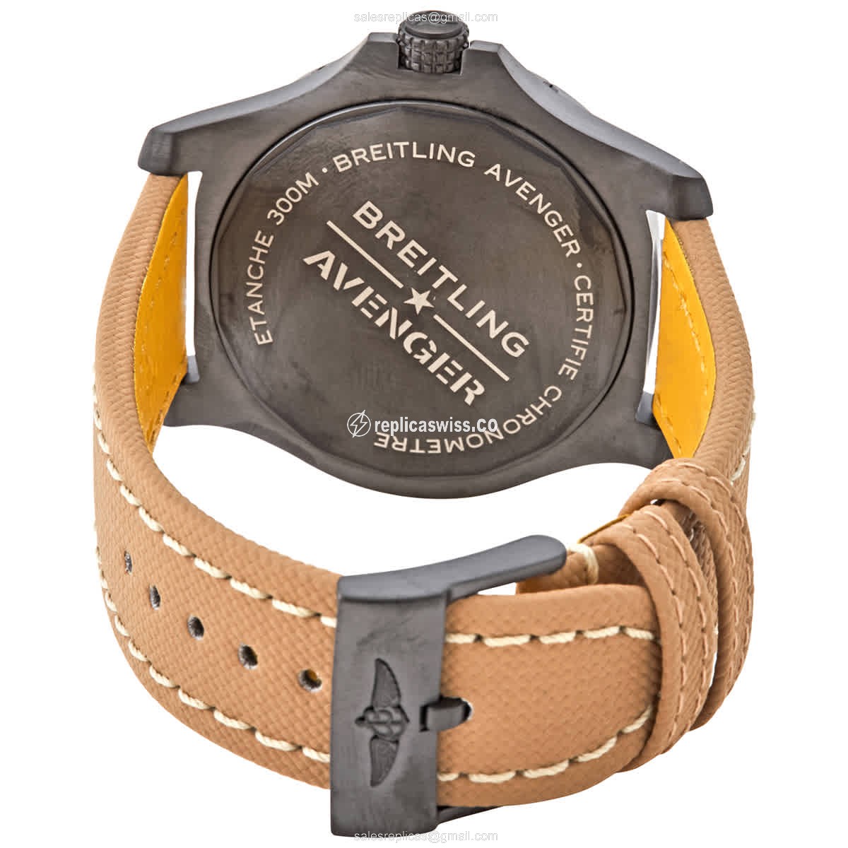Breitling Avenger II Watch - Automatic - Steel - Black Dial - View 3