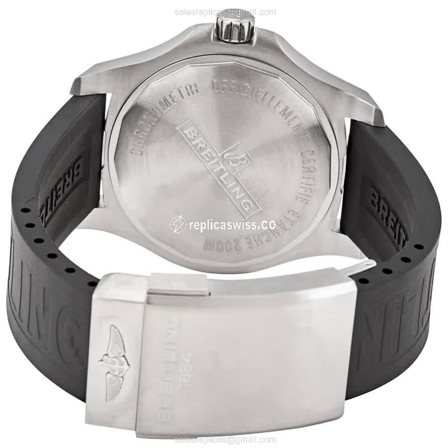 Breitling Chronomat B01 Replica - Auto - Gray - Rubber - View 3