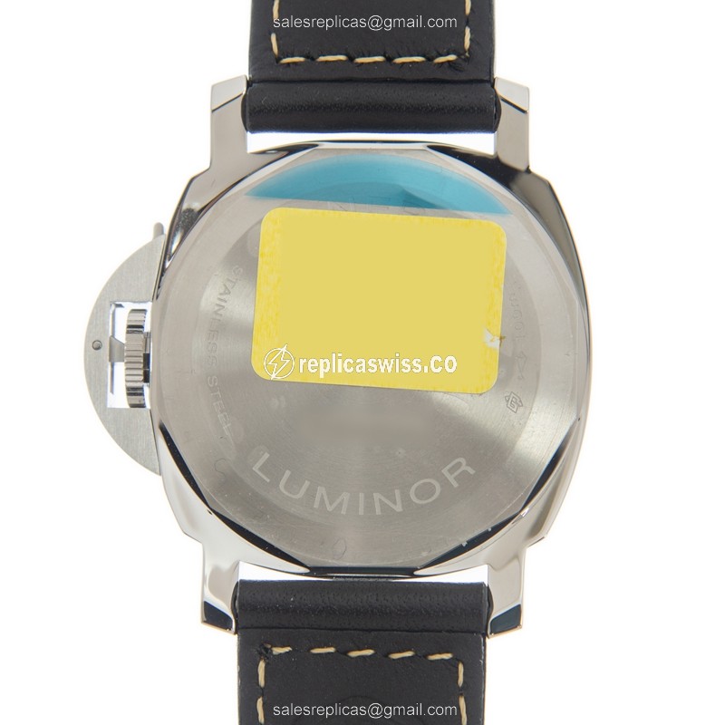 Panerai PAM01084 Replica - Manual - Stainless Steel - Black Dial - Leather Strap - Buckle Clasp - View 3