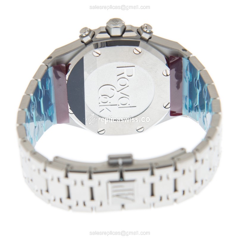 Rolex ROYAL OAK Automatic - Steel - Gray Dial - Silver Steel - Clasp - View 4