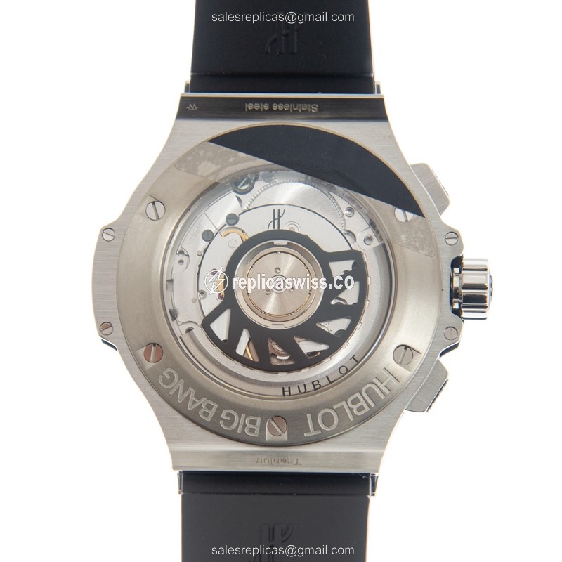 Hublot Big Bang Replica Watch - Auto - Diamonds - Black Dial - View 3