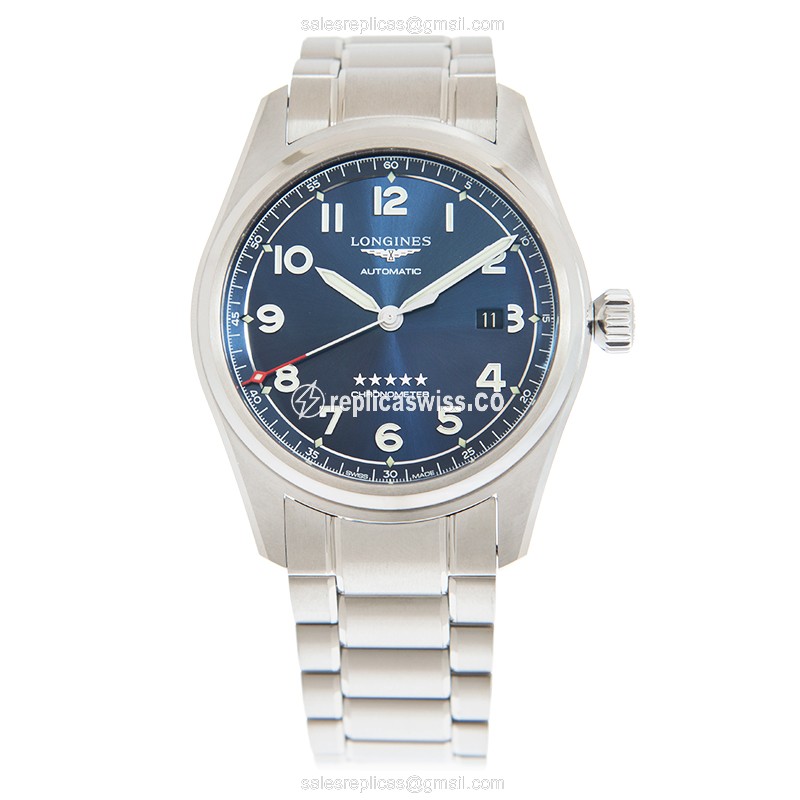 Longines Spirit Replica - Automatic - Blue Dial on Steel Strap - View 2