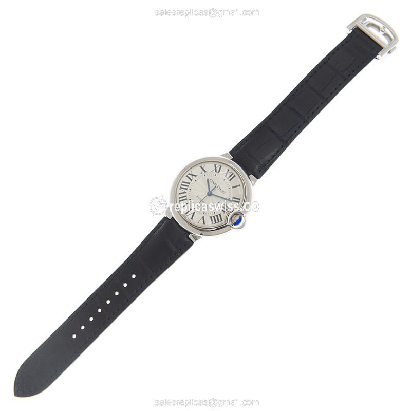 Cartier Ballon Bleu Watch - Automatic - Steel - Silver Dial - View 2