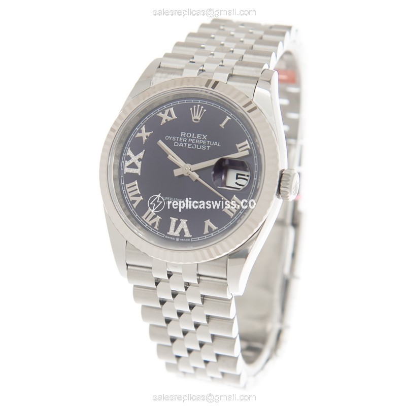 Rolex Datejust Replica - Automatic - Steel - Purple Dial - 36mm - View 3