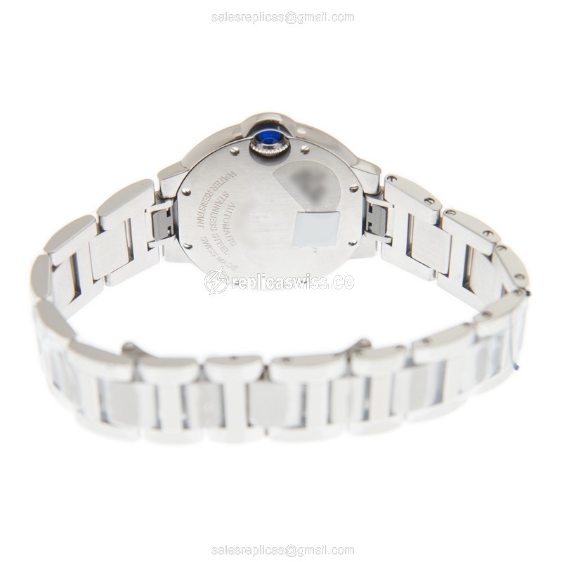 Cartier Ballon Bleu Replica - Automatic - Steel - Pink Dial - View 4