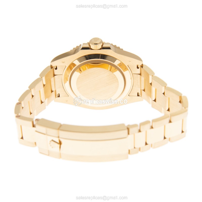 Rolex Submariner Replica - Automatic - Blue Dial on 18kt Gold Strap - View 4