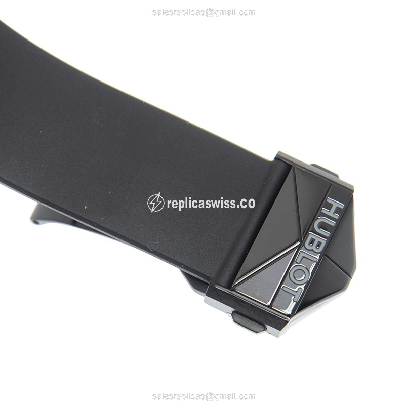 Hublot Big Bang Replica Watch Ceramic Automatic Black Rubber - View 4
