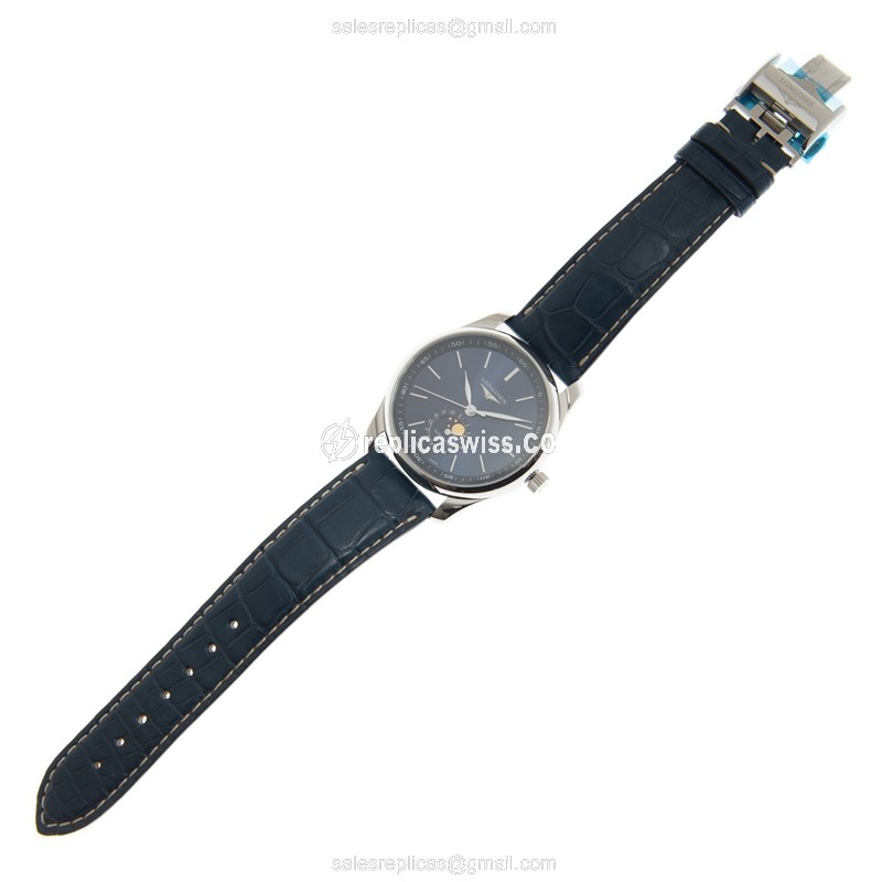 Rolex Submariner Replica | Automatic | Steel Case, Blue Dial | Blue Leather Strap - View 2