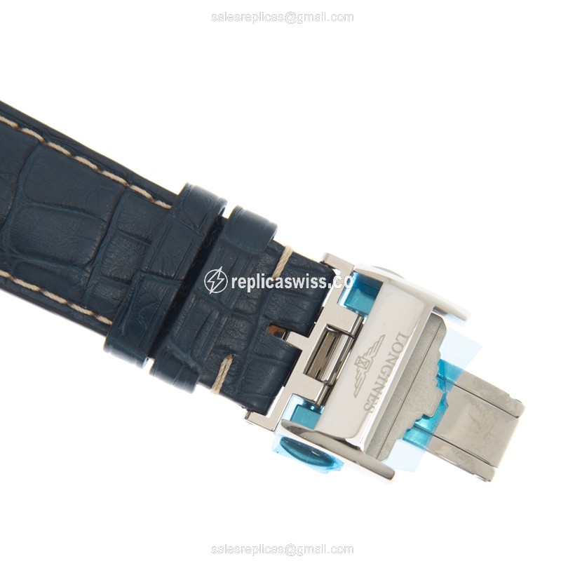 Rolex Submariner Replica | Automatic | Steel Case, Blue Dial | Blue Leather Strap - View 4