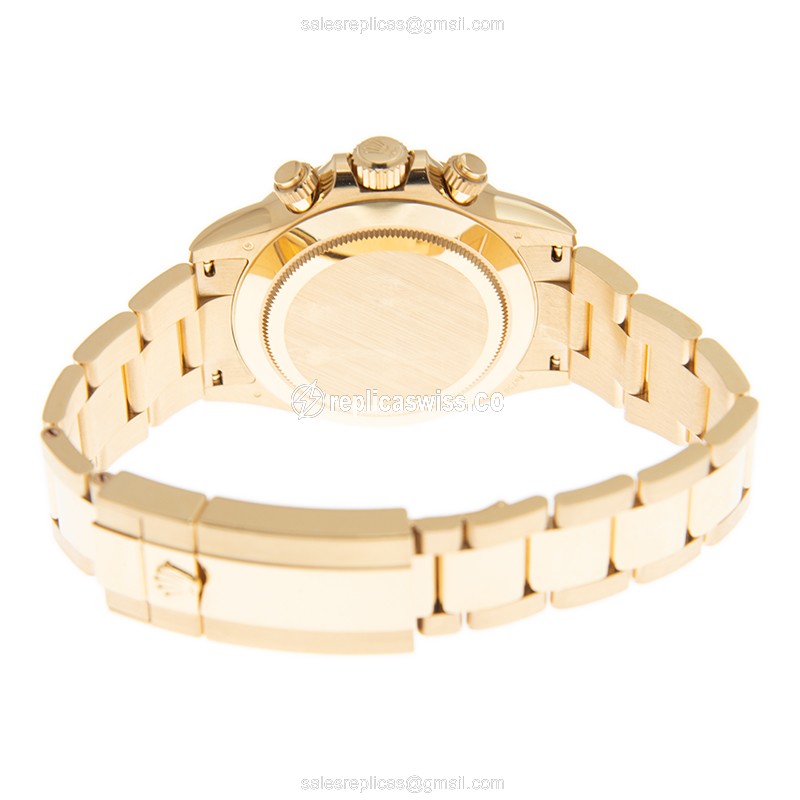 Rolex Daytona 116508-0001 - Auto - 18kt Gold - White Dial - Gold Strap - View 4