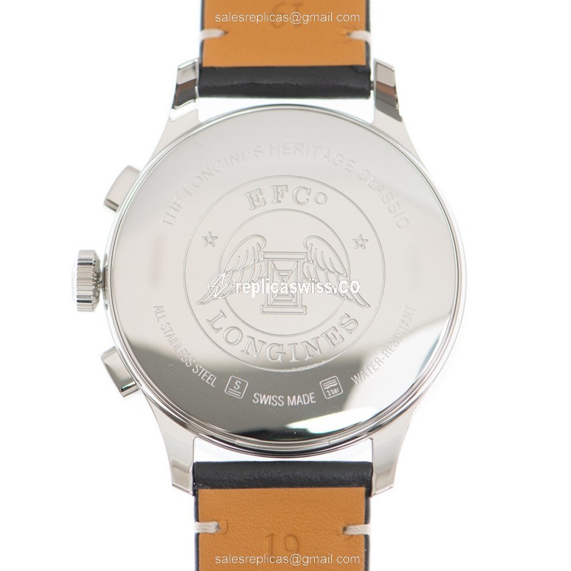 Longines Heritage Classic Replica - Automatic - Silver Dial - View 3