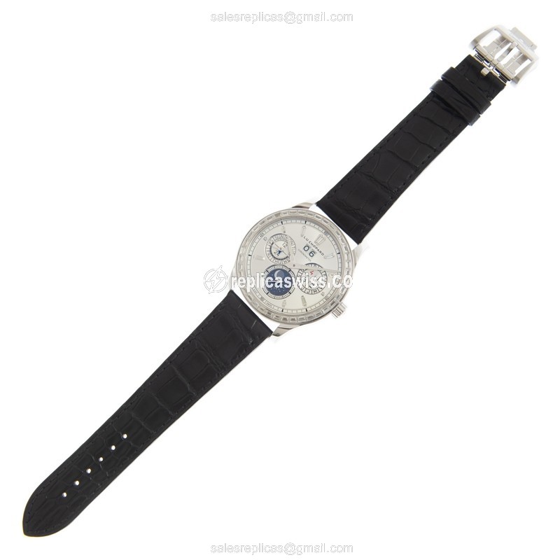 Chopard L.U.C 171927-1001 - Automatic 18kt White Gold - Diamond Dial - Black Leather Strap - View 2
