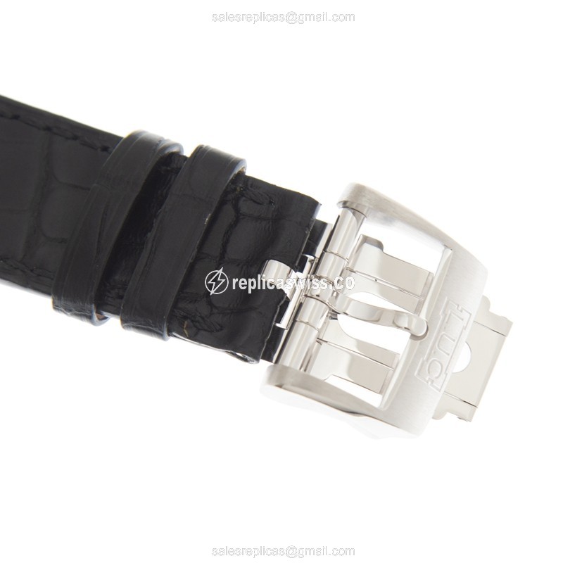 Chopard L.U.C 171927-1001 - Automatic 18kt White Gold - Diamond Dial - Black Leather Strap - View 4