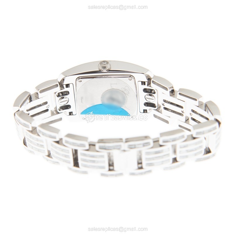 Chopard 419404-1109 Replica - Automatic - 18kt White Gold - Diamond Dial - Silver Clasp - View 4