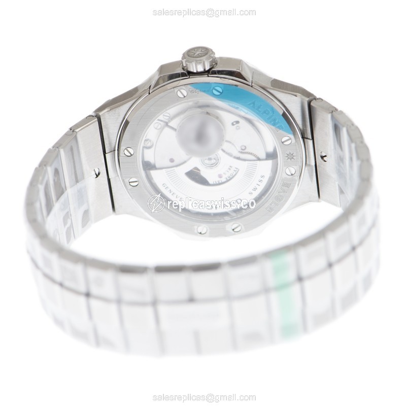 Chopard Alpine Eagle Replica - Automatic - Steel Case - Gray Dial - Silver Steel Strap - View 4