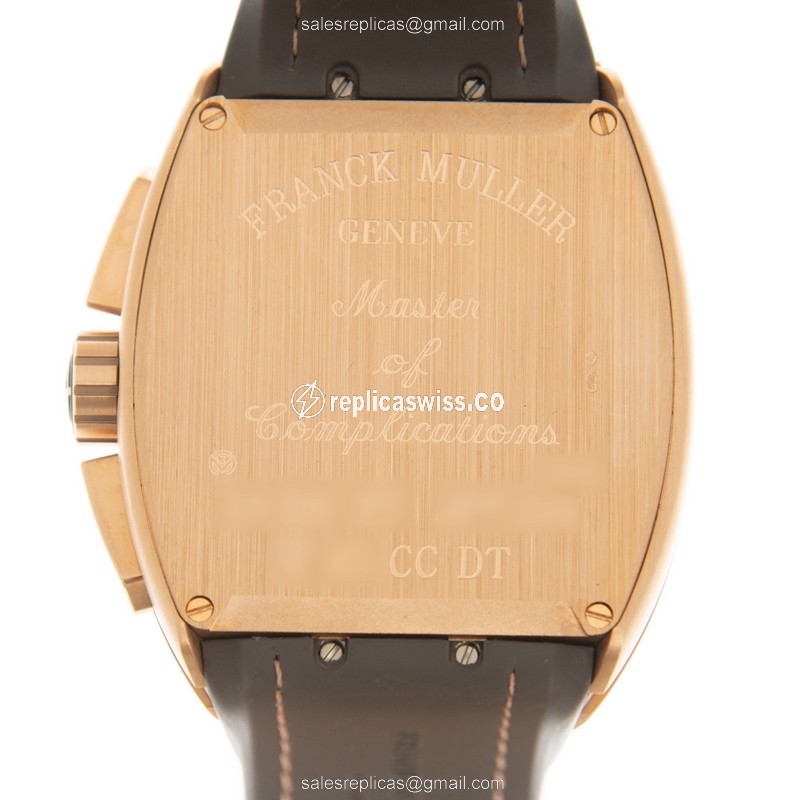 Franck Muller V 45 CC DT5N.BR TT Vanguard - 18kt Rose Gold - Gray Dial - Automatic - Buckle Clasp - View 3