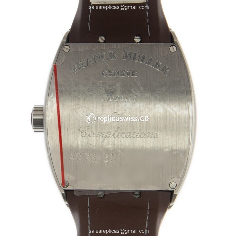 Franck Muller V45 SC DTAC.BR.BN Vanguard - Auto - Brown Dial - Leather Brown Strap - View 3