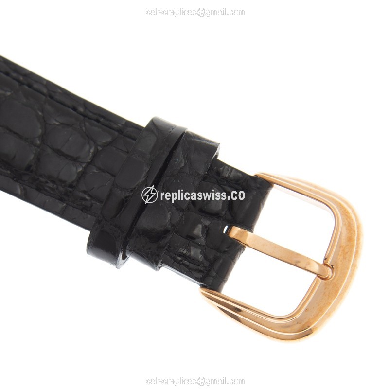 Franck Muller 7880 B SC GOLD CRO Auto 18kt Rose Gold - Gold Dial - Leather Strap - Buckle Clasp - View 4