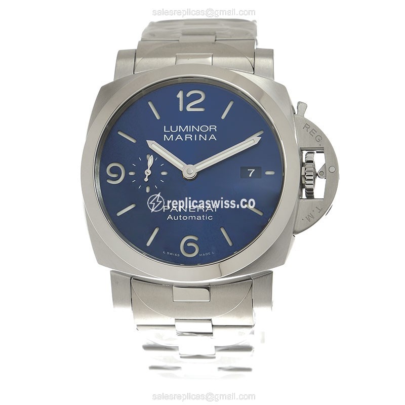 Panerai PAM01316 Replica - Automatic - Stainless Steel - Blue Dial - Silver Clasp - View 2