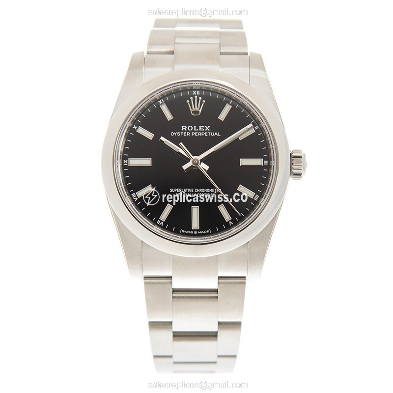 Rolex 124200-0002 Replica - Automatic - Stainless Steel Case, Black Dial - View 2