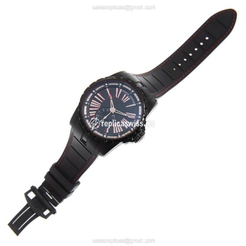 Roger Dubuis RDDBEX0567 EXCALIBUR - Automatic - Titanium Case - Black Dial - Rubber Strap - View 2