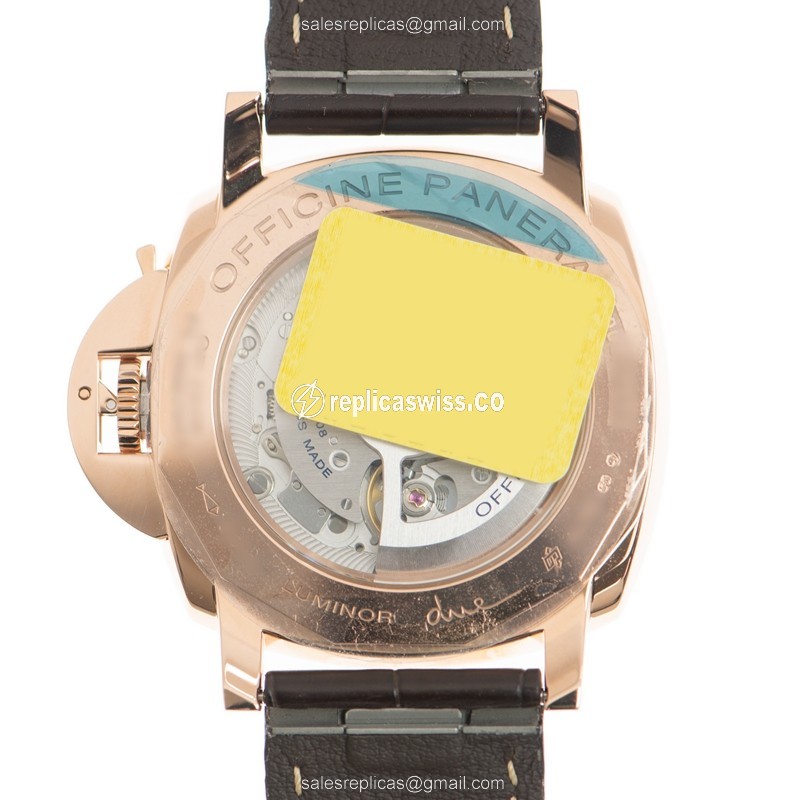 Panerai PAM01042 Replica - LUMINOR DUE - Automatic - 18kt Rose Gold - White Dial - View 3