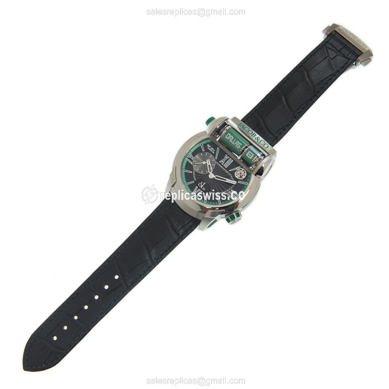 Jacob & Co EPIC SF24 Replica - Auto - Titanium - Black Dial - View 2