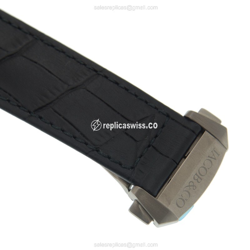 Jacob & Co EPIC SF24 Replica - Auto - Titanium - Black Dial - View 4