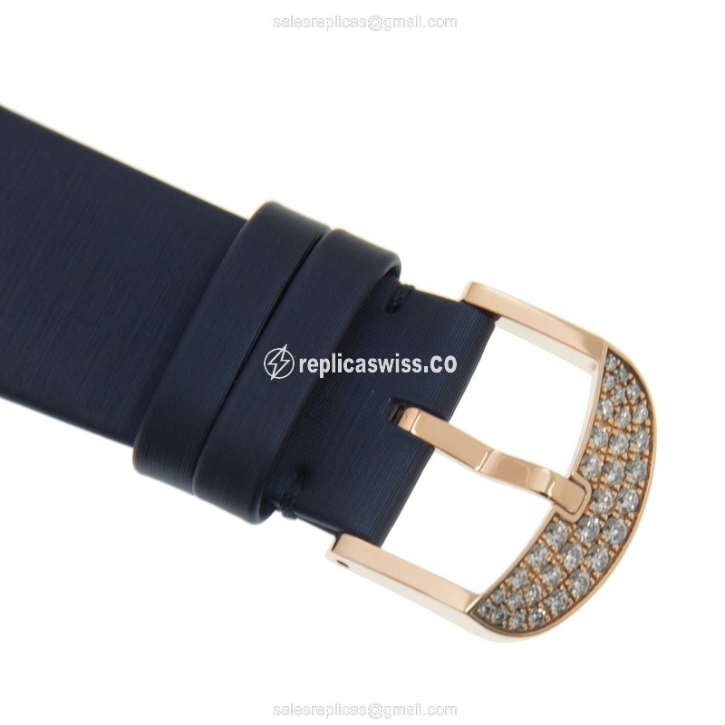 Jacob & Co BM556.40.RD.RD.ABSAA - Quartz - Rose Gold Case - Skull Dial - Blue Silk Strap - View 4