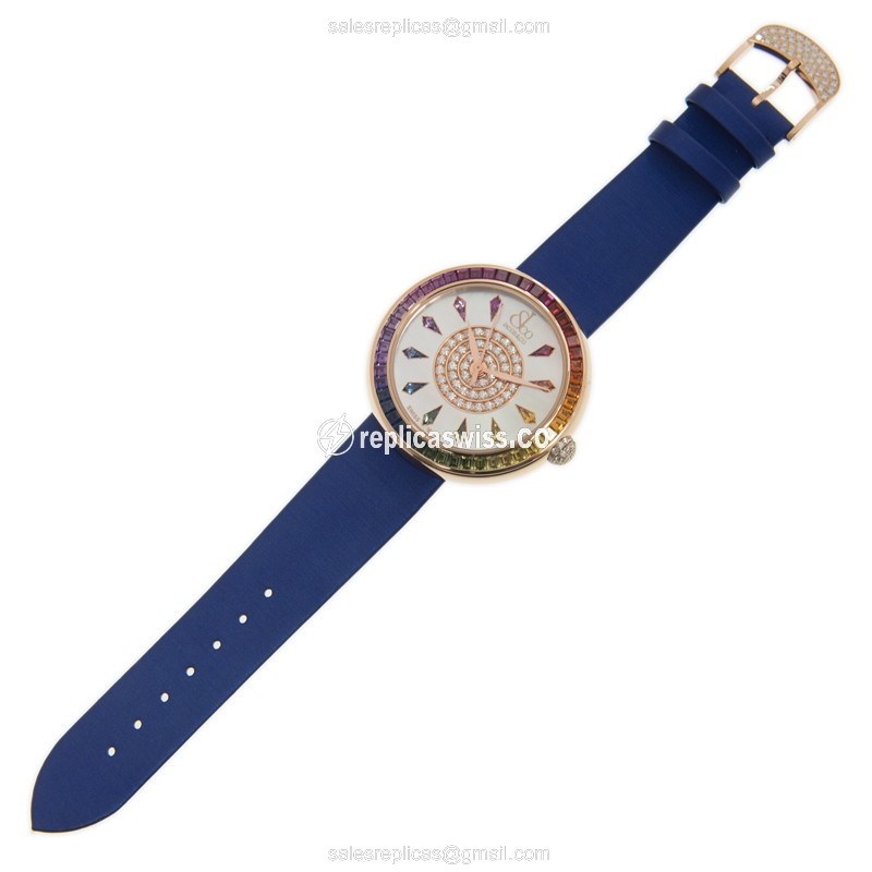 Jacob & Co Brilliant Replica Automatic White Dial Rose Gold - View 2