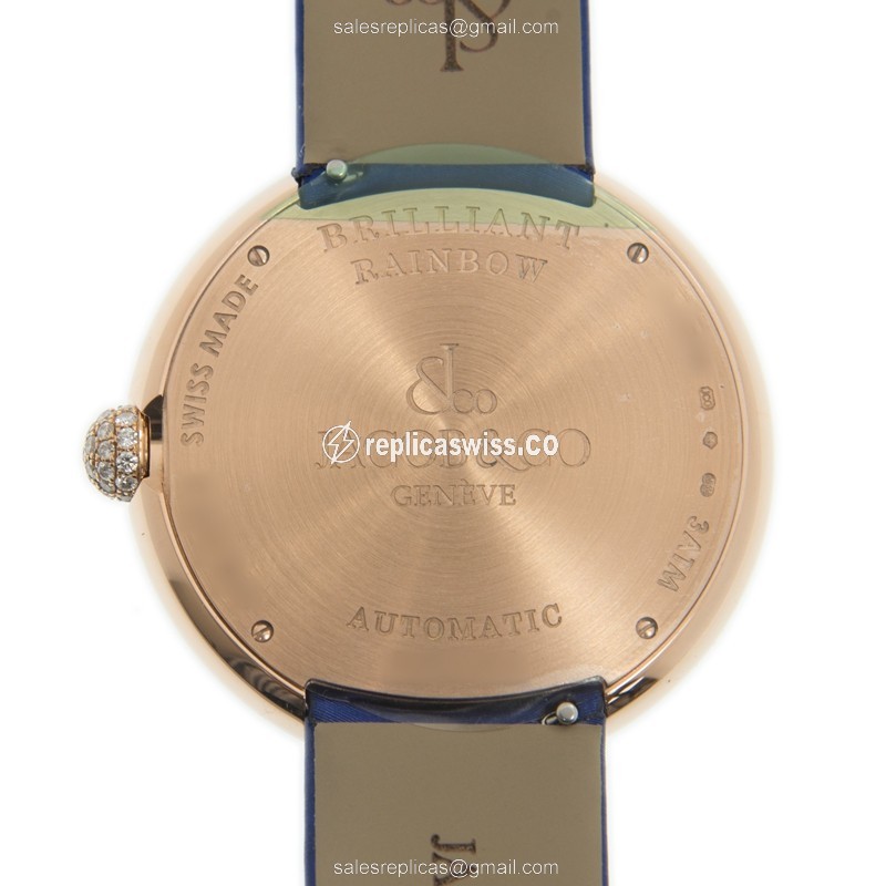 Jacob & Co Brilliant Replica Automatic White Dial Rose Gold - View 3