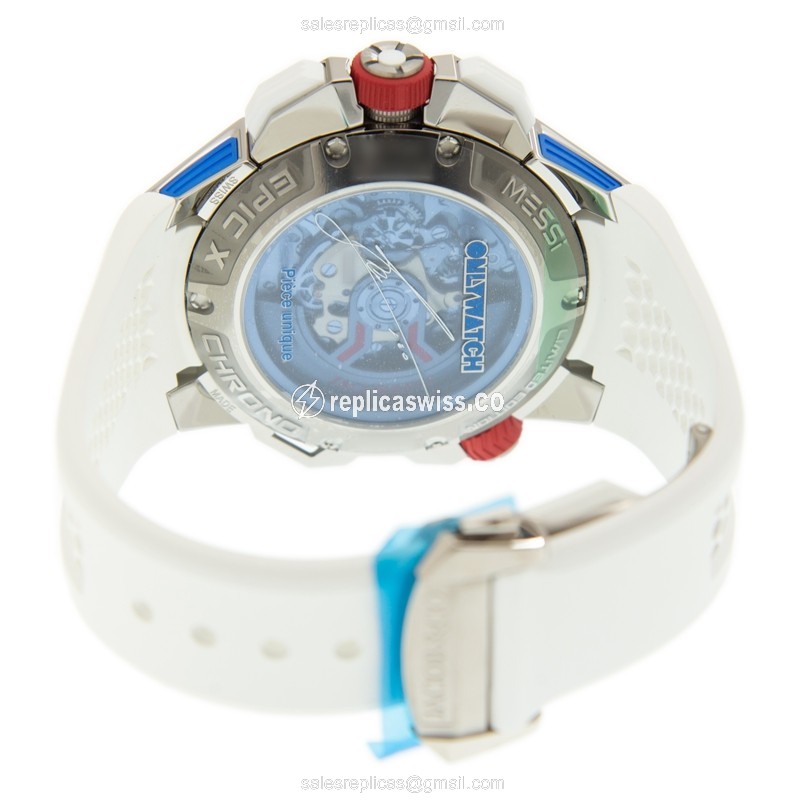 Jacob & Co EC423.32.BB.UA.AHB4S - Automatic - 18kt White Gold - Sapphire Blue - Rubber White Buckle - View 4