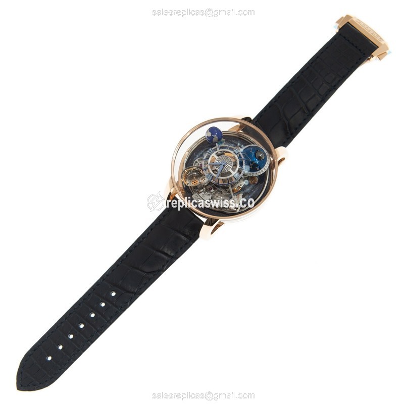 Jacob & Co AM500.40 AC SD CGE4S Astronomia - Manual Wind - 18kt Rose Gold Case - Transparent Dial - View 2