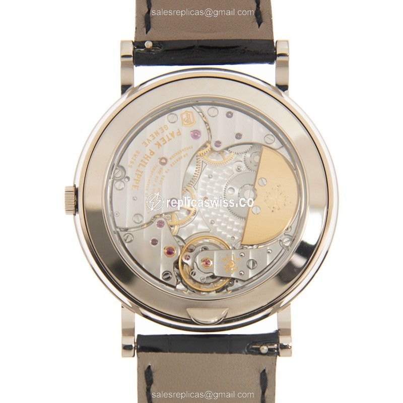 Patek Philippe 5139G-010 Grand Complications - Automatic - 18kt Gold - Black Dial - Alligator Black - View 3