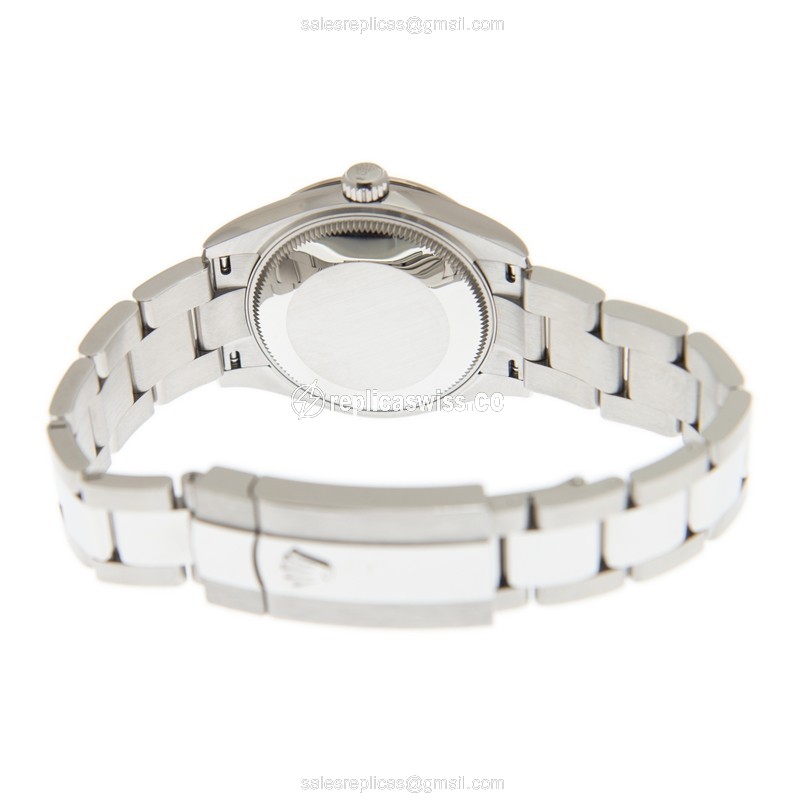 Rolex DAY-DATE Replica - Automatic - 18kt White Gold | Steel Case | Purple Dial - View 4