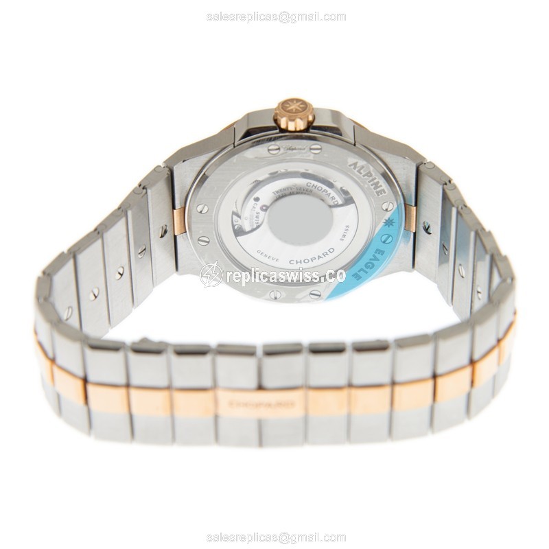 Chopard Alpine Eagle Small - Auto - 18kt Rose Gold - Diamonds - White Dial - View 4