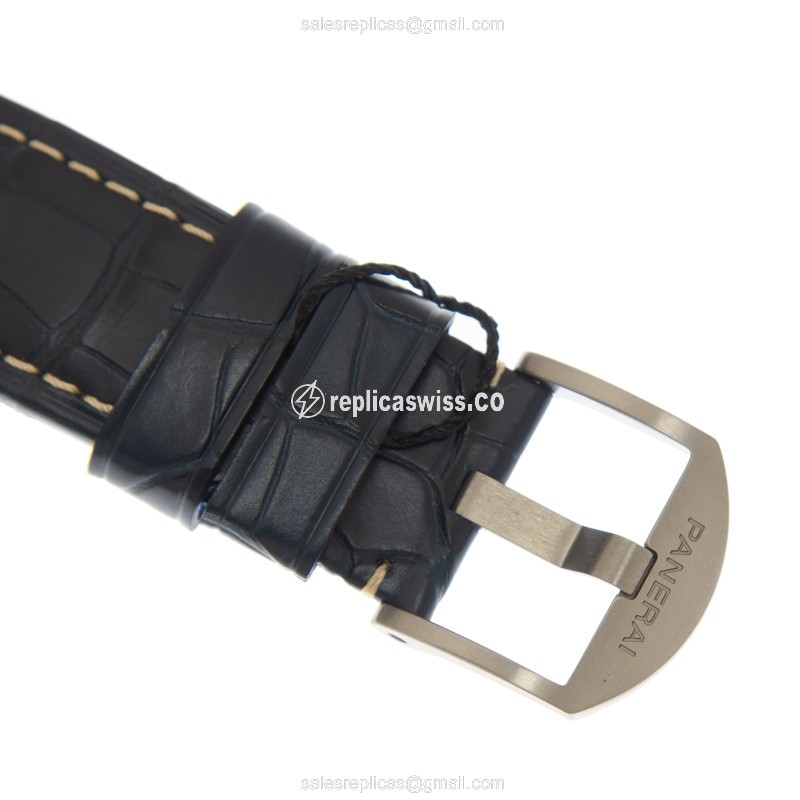 Panerai Radiomir Replica - Automatic - Titanium - Blue Dial - View 4