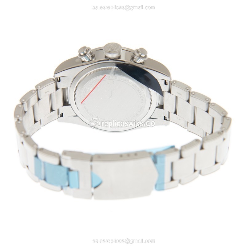 Tudor Black Bay Chrono Replica - Automatic - Steel - White Dial - Silver Steel Clasp - View 4