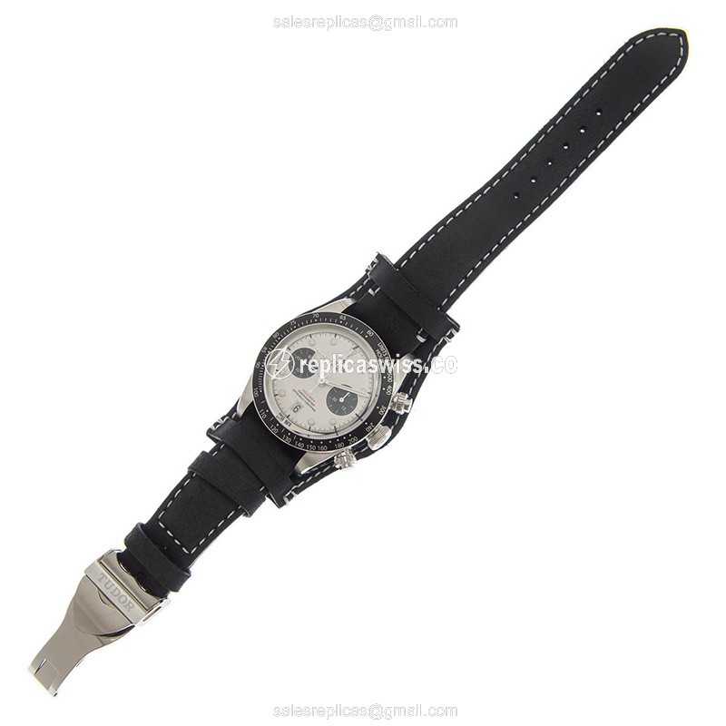 Tudor Black Bay Chrono Replica Watch - Auto - Steel - White - View 2