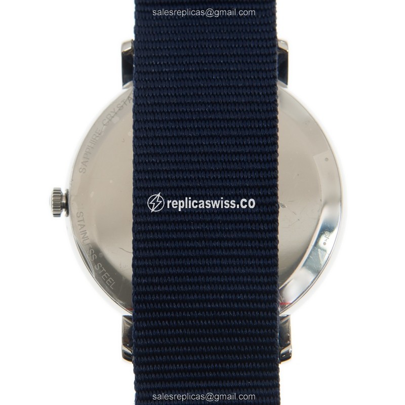 Everytime T109.610.17.037.00 Replica - Quartz - Blue Dial - Steel Case - Blue Canvas Strap - View 3
