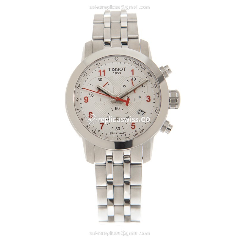 Tissot T055.217.11.032.00 PRC 200 Quartz - Silver Dial - Steel Case - Silver Strap - View 2