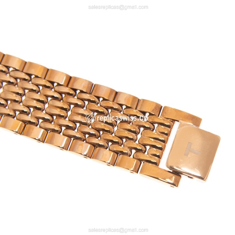 Tissot T109.410.33.031.00 Replica - Quartz - Gold PVD Case - Silver Dial - Gold Strap - View 4