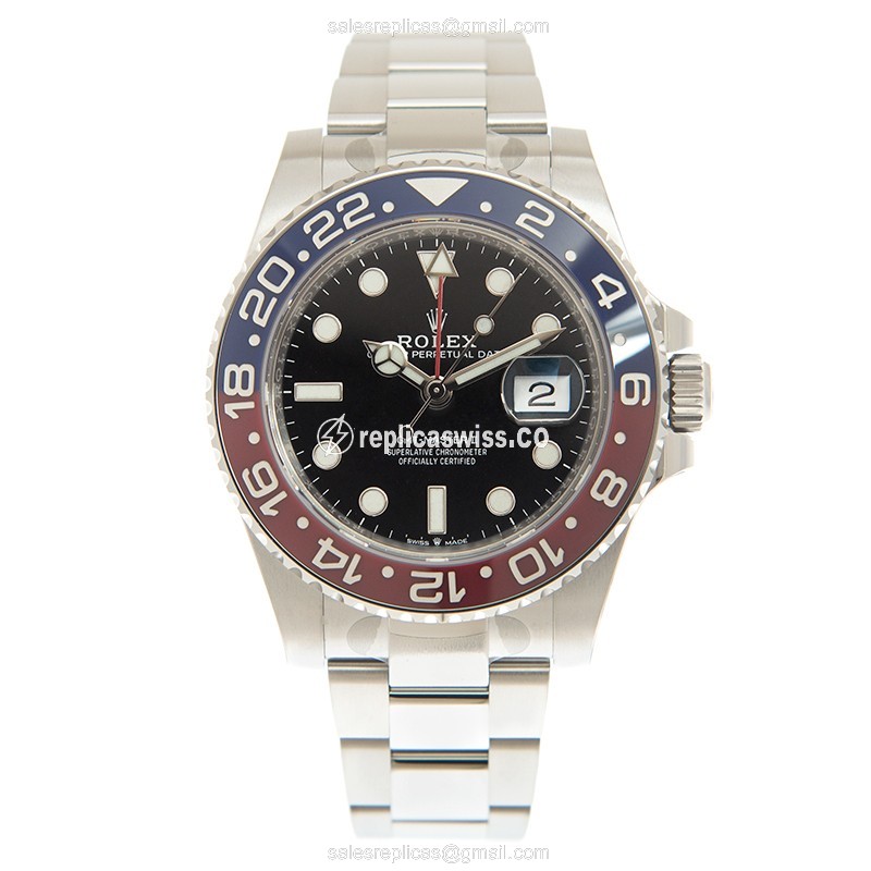 Rolex GMT-Master II Replica - Automatic - Steel - Black Dial - View 2