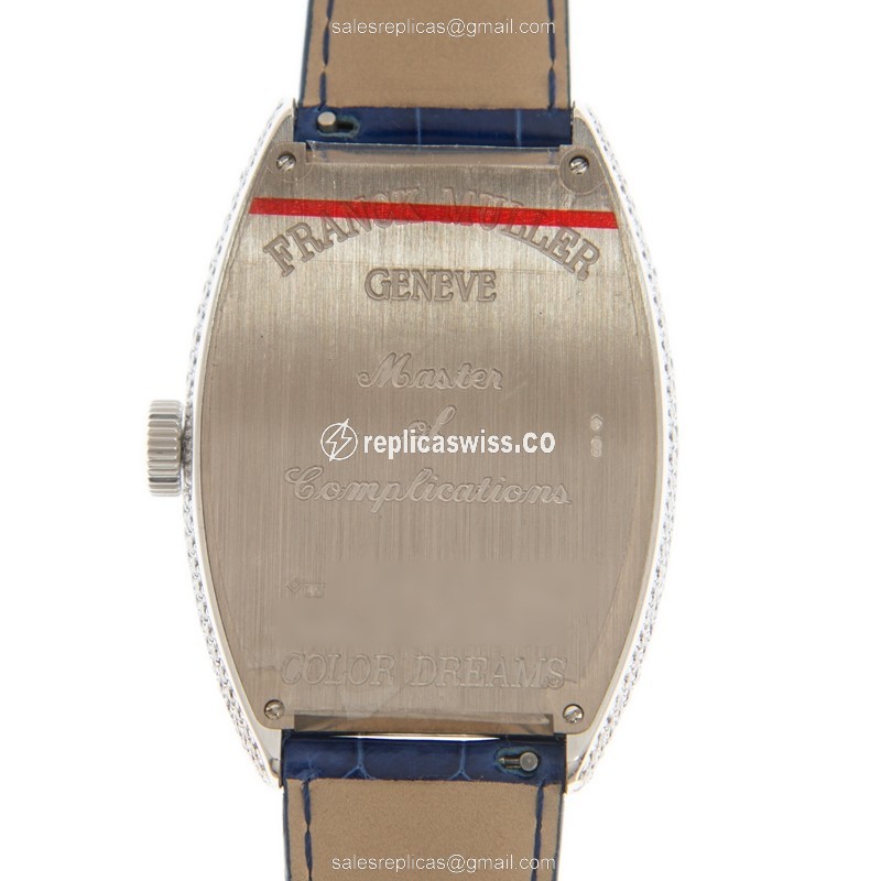 Franck Muller 8880 SC DT D6 CD COL DRM(OG)-BL COLOR DREAMS Automatic 18kt White Gold & Diamond - View 3