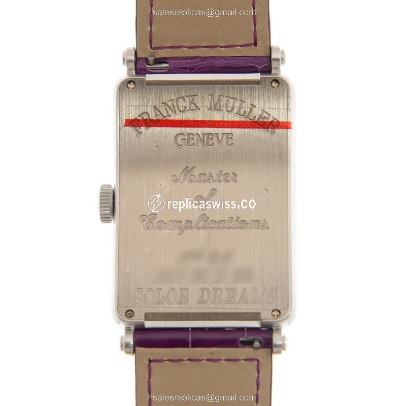 Franck Muller 1200 SC D BR DRMOG-PUR LONG ISLAND - Automatic, 18kt White Gold Case, Silver Dial - View 3
